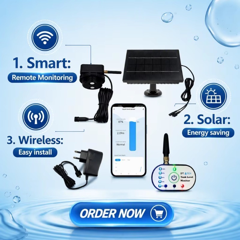 Tuya Smart - TLC2502P-S Trasmettitore di Livello a Ultrasuoni