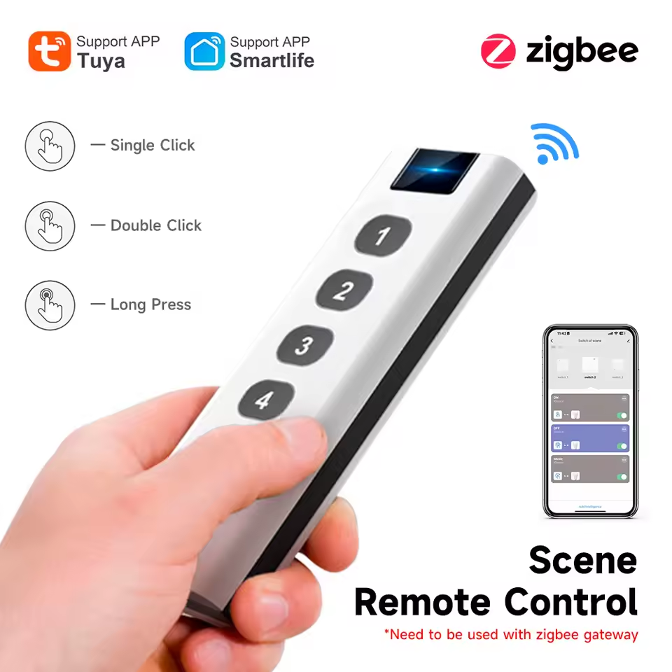 Tuya 4 Channel - Interruttore Intelligente Tuya ZigBee a 4