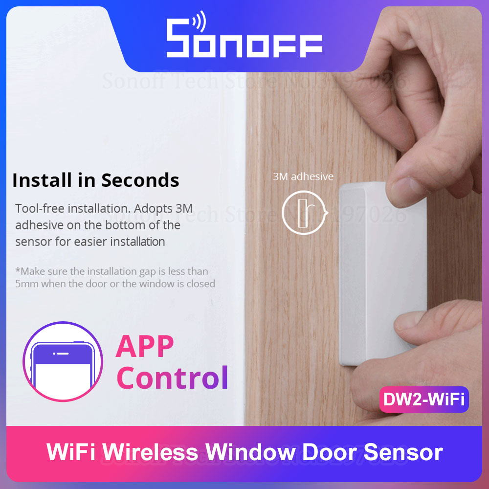 Sonoff - Sonoff DW2-WiFi Senza Fili di Sicurezza