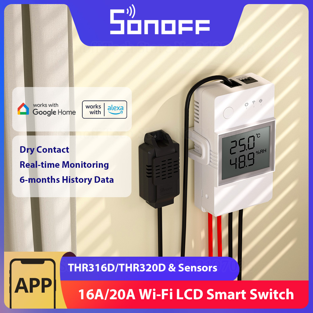Sonoff Basic - SONOFF THR316D/THR320D Interruttore intelligente di umidità