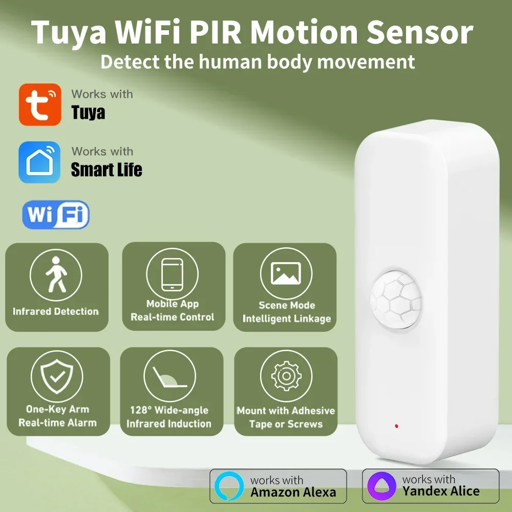 Home Assistant Tuya - Tuya WiFI Sensore di movimento PIR