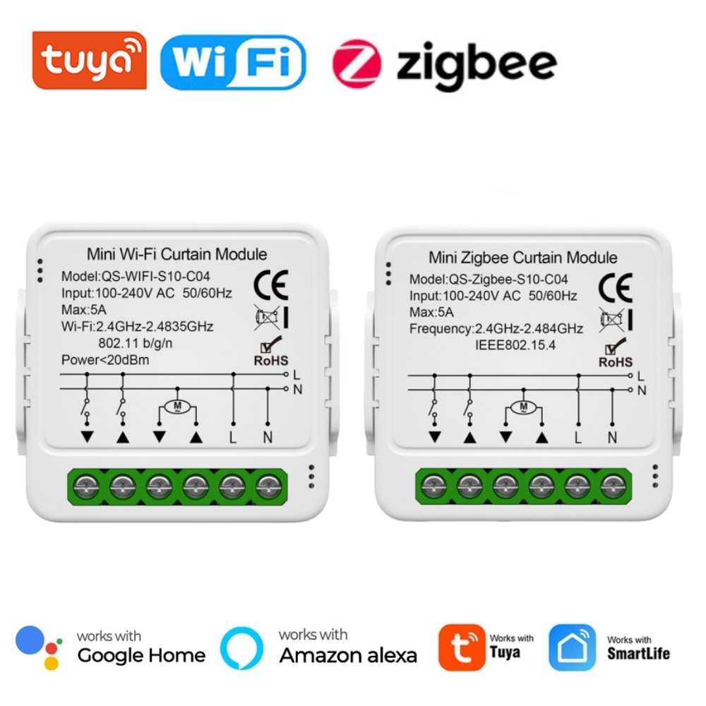 Tuya 4 Channel - Tuya WiFi Zigbee Modulo interruttore tenda