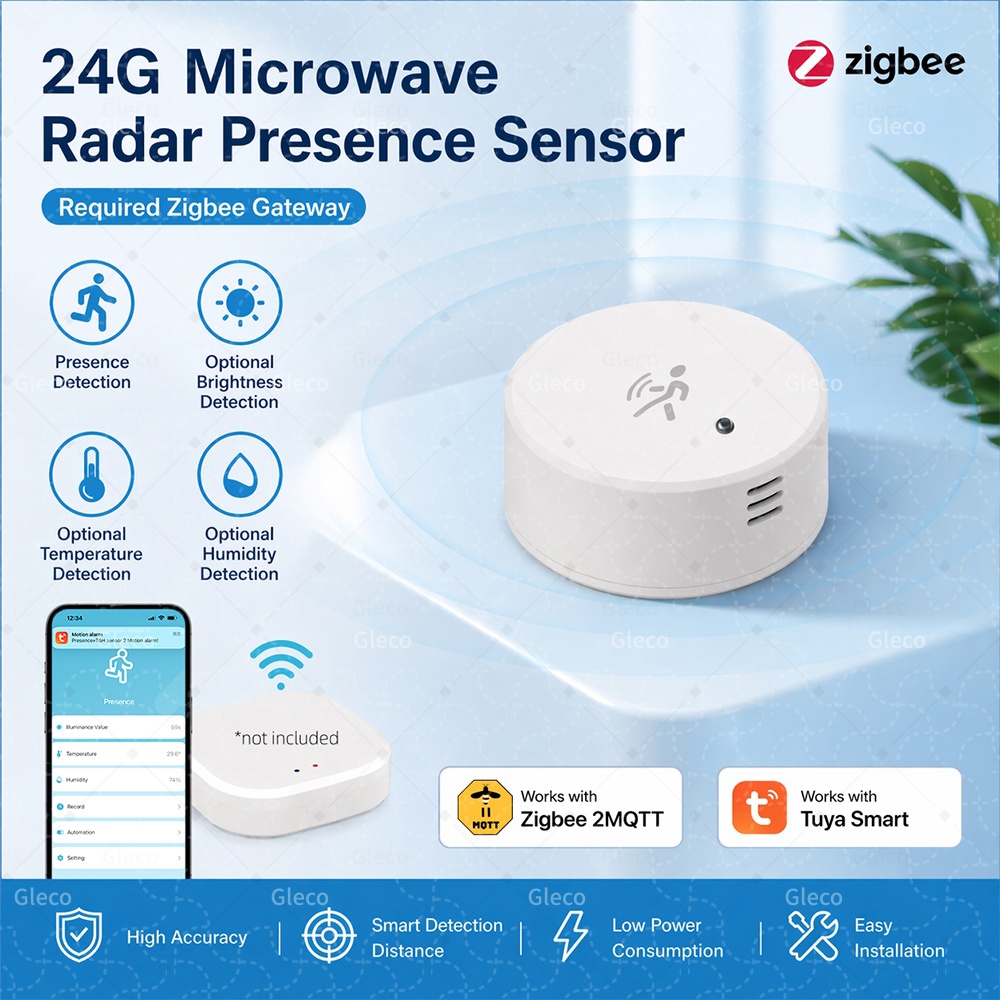Tasmota - Sensore di Presenza Umana Zigbee Tuya,