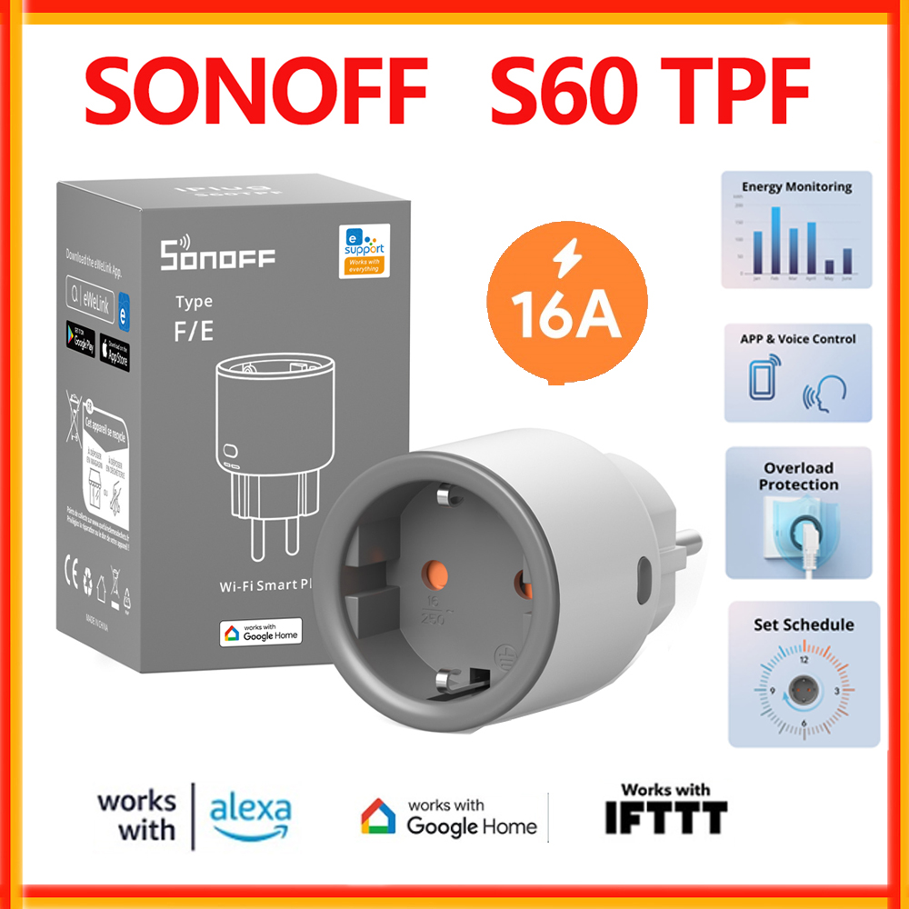 SONOFF S60 TPF EU Wifi Smart P - Sonoff Basic recensione e prezzo