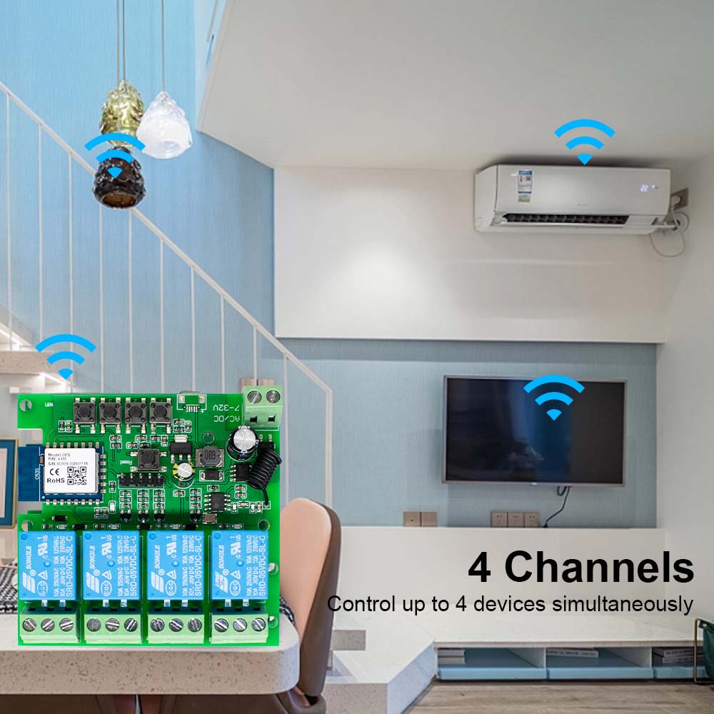 Modulo Interruttore WiFi Smart - Tuya 4 Channel recensione e prezzo