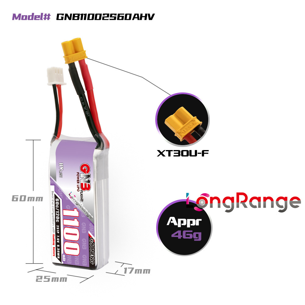 GNB 1100mAh 2S 3S 4S 6S 60C/12 - Shelly Plug recensione e prezzo