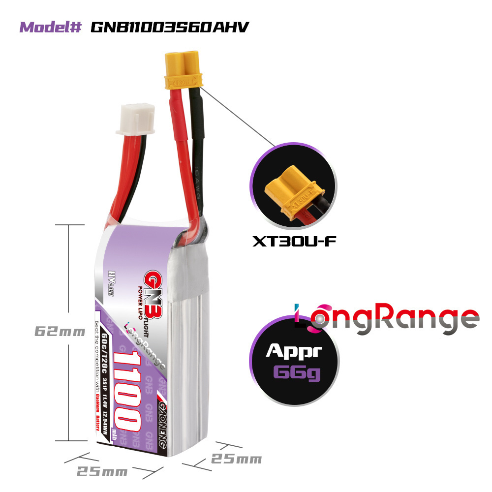 GNB 1100mAh 2S 3S 4S 6S 60C/12 - Shelly Plug recensione e prezzo