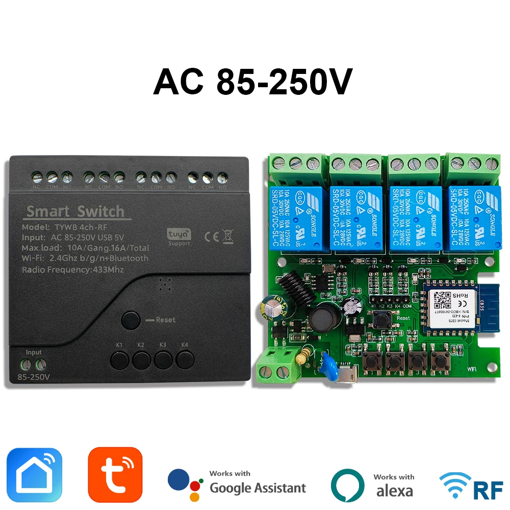 Tuya AC 85-250V 4 canali Wifi  - Sonoff Mini R4 recensione e prezzo